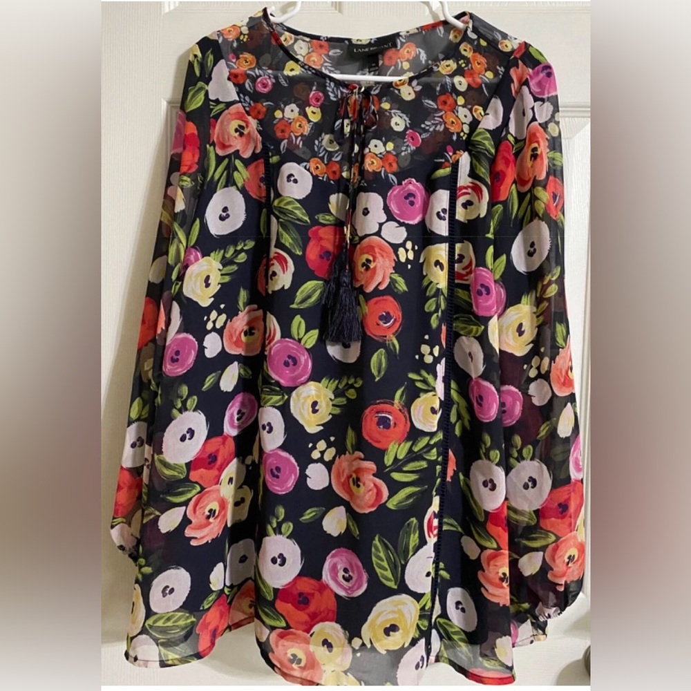 Lane Bryant Multicolor Floral Blouse